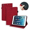 thumbnail image 1 of Dteck Folio Case for 9.7" iPad 6th Gen/iPad 5th Gen/iPad Air 2/iPad Air 1st Gen/iPad Pro, Embossed PU Leather Folio Flip Wallet Case Kickstand Auto Wake Sleep Cover with Pencil Holder,Red, 1 of 9