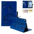 thumbnail image 1 of Dteck Folio Case For Amazon Fire HD 10 10.1" 2017 Model, Lightweight Embossed Butterfly PU Leather Flip Stand Case Cover with Card/Stlylus Holder,Blue, 1 of 4
