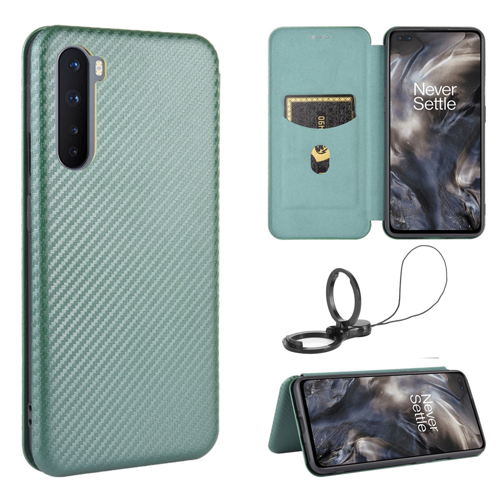 Dteck Folio Case For OnePlus Nord with Portable Stand, Magnetic