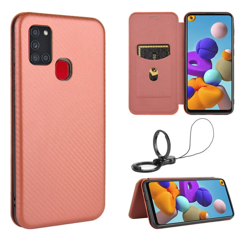 Dteck Folio Case For Samsung Galaxy A21s with Portable Stand