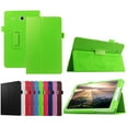 thumbnail image 1 of Dteck Folio Case For Samsung Galaxy Tab E 9.6, Slim Leather Lightweight Stand Cover For Tab E/Tab E Nook 9.6-Inch Tablet(SM-T560/T561/T565 & SM-T567V Verizon 4G LTE Version) - green, 1 of 7