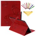 thumbnail image 1 of Dteck Folio Case For iPad Pro 12.9 inch 2018 release, Lightweight Embossed Butterfly PU Leather Flip Stand Case Cover with Card/Stlylus Holder,Red, 1 of 4