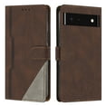 thumbnail image 1 of Dteck Folio Case for Google Pixel 7A Wallet Phone Case with Card Slots PU Leather Flip Protective Cover with Wrist Strap for Google Pixel 7A 6.1 Inch 2023,Brown, 1 of 7
