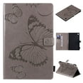 thumbnail image 1 of Dteck Folio Case for Lenovo Tab M10 FHD Plus 10.3 inch TB-X606F, Embossed Butterfly PU Leather Folio Stand Case with Card Holders Cover Auto Wake Sleep,Gray, 1 of 5