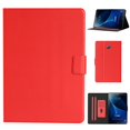 thumbnail image 1 of Dteck Folio Case for Samsung Galaxy Tab A 10.1 2016 SM-T580 T585 (No S Pen version), Slim Fit Book Cover Design Multi-Angle Stand PU Leather Case Cover, Red, 1 of 5