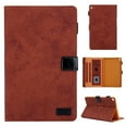 thumbnail image 1 of Dteck Folio Case for Samsung Galaxy Tab A7 10.4" 2020 SM-T500 T505, Slim Fit PU Leather Multi-angle Viewing Stand Shockproof Case Built-in Card Slots Cover, Brown, 1 of 6