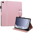 thumbnail image 1 of Dteck Folio Case for Samsung Galaxy Tab A9+/ A9 Plus 11 Inch 2023 (SM-X210/X216/X218), Multi-Angle Viewing Protective Stand Cover with Pencil Holder & Card Holder,Pink, 1 of 6