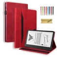 thumbnail image 1 of Dteck Folio Case for Kindle Scribe (2022 Release) 10.2 Inch - PU Leather Wallet Flip Stand Cover with Card Slots,Red, 1 of 8