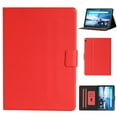 thumbnail image 1 of Dteck Folio Case for Lenovo Tab M10 10.1 inch (TB-X605F, TB-X505F), Slim Fit Book Cover Design Multi-Angle Stand PU Leather Case Cover, Red, 1 of 5