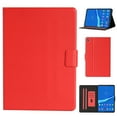 thumbnail image 1 of Dteck Folio Case for Lenovo Tab M10 FHD Plus 10.3 inch TB-X606F, Slim Fit Book Cover Design Multi-Angle Stand PU Leather Case Cover, Red, 1 of 5