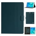 thumbnail image 1 of Dteck Folio Case for Samsung Galaxy Tab A 9.7 2015 SM-T550 T555, Slim Fit Book Cover Design Multi-Angle Stand PU Leather Case Cover, Deep Green, 1 of 5