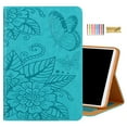 thumbnail image 1 of Dteck Folio Case for iPad 10th Gen 2022 10.9" Screen, Embossed Butterfly Folio Stand Smart Cover Auto Wake Sleep PU Leather Card Slots Holder Protective Case for iPad 10th Generation, Green, 1 of 5