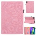 thumbnail image 1 of Dteck Folio Case for iPad Air 13 (2024) / iPad Pro 12.9 (2022/2020/2018),Embossed PU Leather Credit Card Holder Wallet Case with Multi-angle View Stand,Pink, 1 of 5