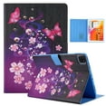 thumbnail image 1 of Dteck Folio Case for iPad Air 4th 10.9”2020 / iPad Pro 11 3rd 2021/ 2020 /2018, Cute Pattern PU Leather Credit Card Holder Case Multi-angle Stand Protective Cover Auto Wake Sleep, 33# Pink Butterfly, 1 of 6