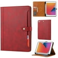 thumbnail image 1 of Dteck Folio Case for iPad Mini 5 2019/Mini 4 7.9 Inch, Vegan PU Leather Folding Stand Built-in Pencil Holder Soft TPU Back Protective Smart Card Slots Pockets Cover with Auto Wake/Sleep, Red, 1 of 5