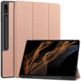 thumbnail image 1 of Dteck Folio Flip Case for Samsung Galaxy Tab S9 Ultra 2023 14.6 Inch (Model SM-X910/X916/X918) with Built-in S Pen Holder - Slim Stand Smart Cover with Auto Sleep/Wake , Rosegold, 1 of 9
