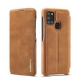 thumbnail image 1 of Dteck Folio Wallet Case For Samsung Galaxy A21S, Lightweight PU Leather Magnetic Flip Stand Case Hard Protective Cover,Brown, 1 of 9