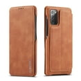 thumbnail image 1 of Dteck Folio Wallet Case For Samsung Galaxy Note 20 / Note 20 5G, Lightweight PU Leather Magnetic Flip Stand Case Hard Protective Cover,Brown, 1 of 9
