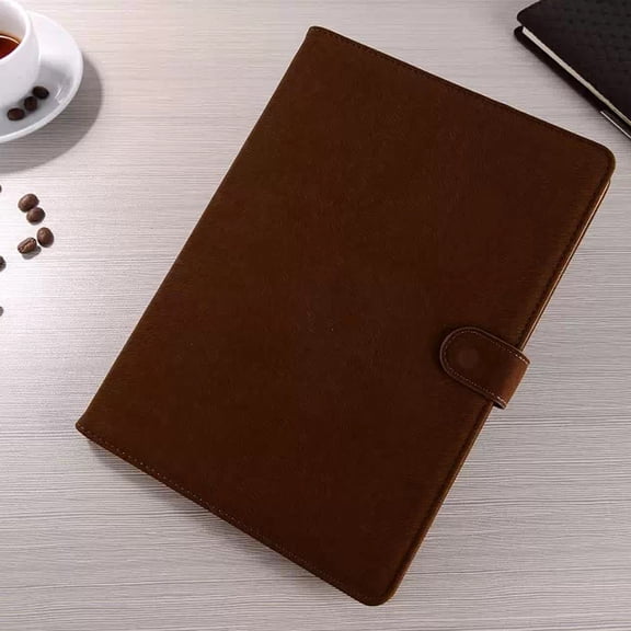 Dteck For Apple Air 2 Protective Case Slim Luxury Smart Flip PU Leather Card Slots Cover Lightbrwon