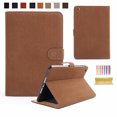 thumbnail image 1 of Dteck For Apple Mini1/mini2/mini3 Luxury Leather Stand Flip Card Slots Wallet Smart Case Cover Brown, 1 of 4