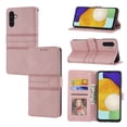thumbnail image 1 of Dteck For Samsung Galaxy A13 4G,Hybrid Shockproof Wallet Detachable Wrist Strap Card Slot Holder Case Cover,Pink, 1 of 9