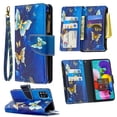 thumbnail image 1 of Dteck For Samsung Galaxy A51 4G Magnetic Patterned Leather Wallet Zipper Card Holder Stand Shockproof Case Cover ,Gold Butterfly, 1 of 5