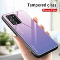 thumbnail image 1 of Dteck For Samsung Galaxy Note 20 Ultra Case Shockproof Luxury 9H Tempered Glass Back Soft TPU Bumper Border Phone Case Slim Protective Cover, purple, 1 of 7