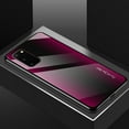 thumbnail image 1 of Dteck For Samsung Galaxy S20 Plus 6.7" Luxury 9H Tempered Glass+PC Panel+Soft TPU Border Back Phone Case Slim Cover ,Purple, 1 of 1