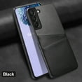 thumbnail image 1 of Dteck For Samsung Galaxy S22,Luxury Leather Card Holder Hard Back Lightweight Retro Slim Case Cover for Galaxy S22 5G,Black, 1 of 5