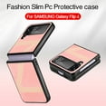 thumbnail image 1 of Dteck For Samsung Galaxy Z Flip4,6.7 inch,Shockproof Folding Slim PC Case Cover Support Wireless Charging,Pink, 1 of 6