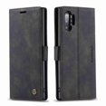 thumbnail image 1 of Dteck For Samsung Note 10 Plus CaseMe Slim PU Leather Flip Magnet Case Cover Retro Style Frosted Lightweight Protective Shell Holster, black, 1 of 5