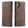 thumbnail image 1 of Dteck For Samsung Note 10 Plus CaseMe Slim PU Leather Flip Magnet Case Cover Retro Style Frosted Lightweight Protective Shell Holster, coffee, 1 of 4