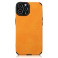 thumbnail image 1 of Dteck For iPhone 11 Pro Max (6.5 inch),Slim Soft Rubber Shockproof Synthetic Leather Case Cover,Orange, 1 of 5