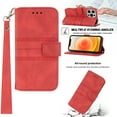 thumbnail image 1 of Dteck For iPhone 11 Pro Max,Shockproof Wallet Flip Leather Detachable Wristband Card Holder Stand Case Cover,Red, 1 of 10
