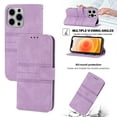 thumbnail image 1 of Dteck For iPhone 11 Pro Wallet Case,Rugged Shockproof Shoulder Strap Card Slots Stand Soft TPU Cover,Lightpurple, 1 of 7