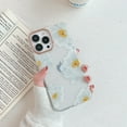 thumbnail image 1 of Dteck For iPhone 12 Pro Max 6.7 inch,Slim Shockproof Rubber Flower Pattern Back Case Cover,C, 1 of 6