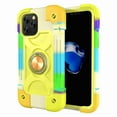 thumbnail image 1 of Dteck For iPhone 12 Pro Max Ring Stand Heavy Duty Slim Shockproof Hybrid Rugged Drop Protective Cover, Green/Yellow, 1 of 8