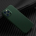 thumbnail image 1 of Dteck For iPhone 12 Pro Max,Slim Shockproof Carbon Fiber Camera Lens Protector Hard PC Back Case Cover,Green, 1 of 6