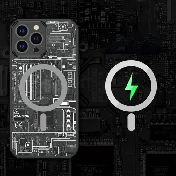 Dteck For iPhone 13 Pro Max,Slim Hybrid Shockproof Magnetic Mag Safe Matte Soft TPU Case Cover,Black