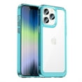 thumbnail image 1 of Dteck For iPhone 14 Pro Max,Slim Shockproof Heavy Duty Soft TPU Bumper Acrylic Clear Hard Back Case Cover,Skyblue, 1 of 8