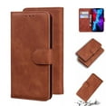 thumbnail image 1 of Dteck For iPhone 16 Pro Wallet Pocket Case, Shockproof PU Leather Flip Wallet Case Cover with Card Slot Holder Kickstand Protective Phone Case, Brown, 1 of 6