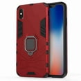 thumbnail image 1 of Dteck For iPhone Xs Max 6.8 inch Case, [Magnetic Car Mount] Heavy Duty Armor Protective Rugged 2 in 1 Shock-Absorbing Case with 360 Degree Rotation Ring， Red, 1 of 11