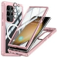 thumbnail image 1 of Dteck Full Body Case with Camera Lens Protector for Samsung Galaxy S24 Ultra,Magnetic TPU Case Built-in Screen Protector Compatible with MagSafe Shockproof Cover,Pink, 1 of 6