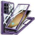 thumbnail image 1 of Dteck Full Body Case with Camera Lens Protector for Samsung Galaxy S24 Ultra,Magnetic TPU Case Built-in Screen Protector Compatible with MagSafe Shockproof Cover,Purple, 1 of 6