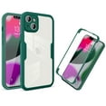 thumbnail image 1 of Dteck Full Body Case for iPhone 14 6.1 inch 2022 with Built-in Screen Protector, Dual Layer Rugged Bumper Clear Case for Apple iPhone 14, Deep Green, 1 of 7