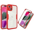 thumbnail image 1 of Dteck Full Body Case for iPhone 14 6.1 inch 2022 with Built-in Screen Protector, Dual Layer Rugged Bumper Clear Case for Apple iPhone 14, Red, 1 of 7