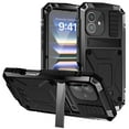 thumbnail image 1 of Dteck Full Body Protection Case for iPhone 16 Plus,Aluminum Military Grade Rugged Case with Stand Built-in Screen Protector Shockproof Kickstand Cover for iPhone 16 Plus,Black, 1 of 9
