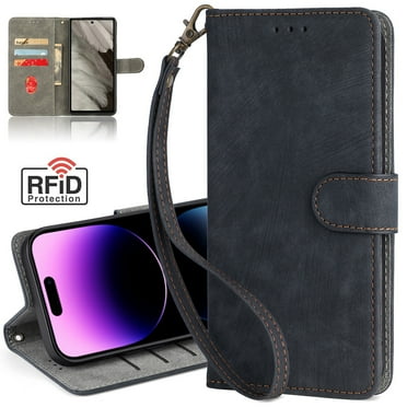 Dteck for Galaxy A25 5G Case, RFID Blocking Samsung A25 5G Wallet Case for Women Men with Card Holder Slots, Magnetic Flip PU Leather Protective Cover for Samsung Galaxy A25 5G,Black