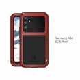 thumbnail image 1 of Dteck Galaxy A34 5G Case, Galaxy A34 5G Metal Phone Case, Aluminum Metal Shockproof Bumper Frame Case Soft Rubber Silicone Military Heavy Duty Hard Case for Samsung Galaxy A34 5G 2023,Red, 1 of 7