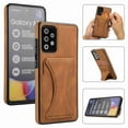 thumbnail image 1 of Dteck Galaxy A52 5G Case Card Holder Wallet Shockproof Protective Cover with Card Slot and Slim Purse Leather Case for Samsung A52 5G (Brown), 1 of 6